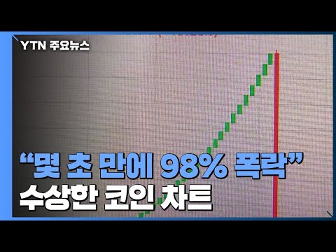 중점 매일 4 씩 상승하다 단번에 폭락 수상한 코인 차트 YTN 