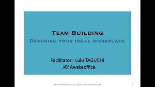 外国人と日本人のチームビルディング【はじめの10分】Team Building Describe your ideal workplace
