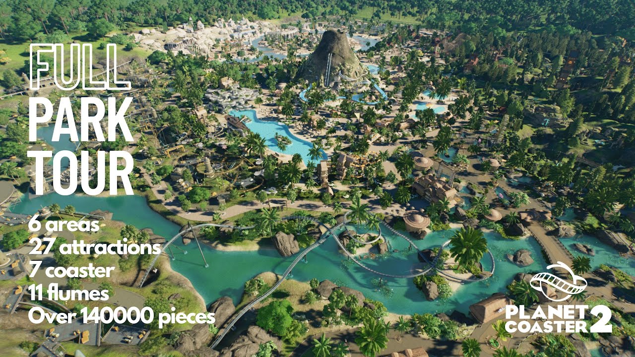 Planet Coaster 2: FULL park tour (Sunshine Scandinavia)