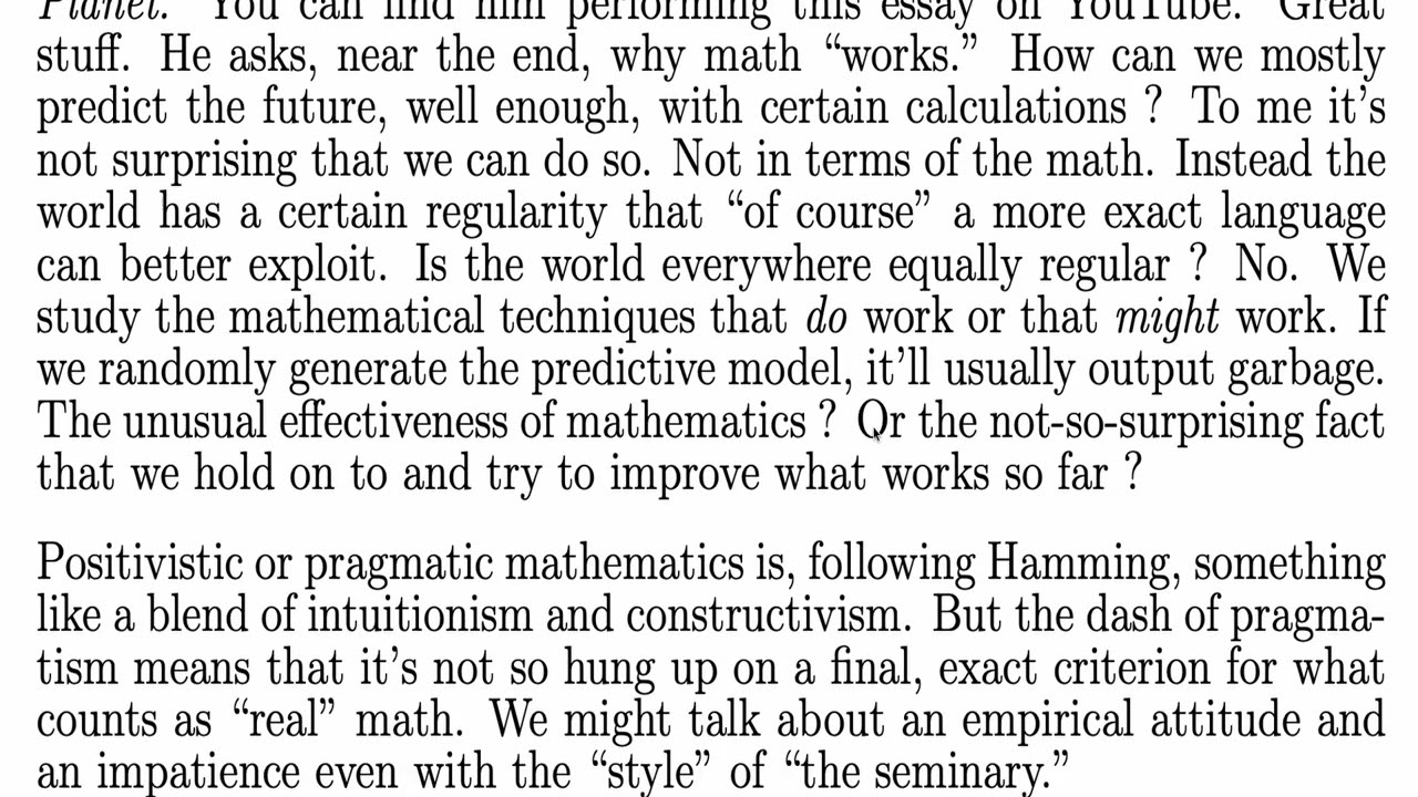 Pragmatist Mathematics
