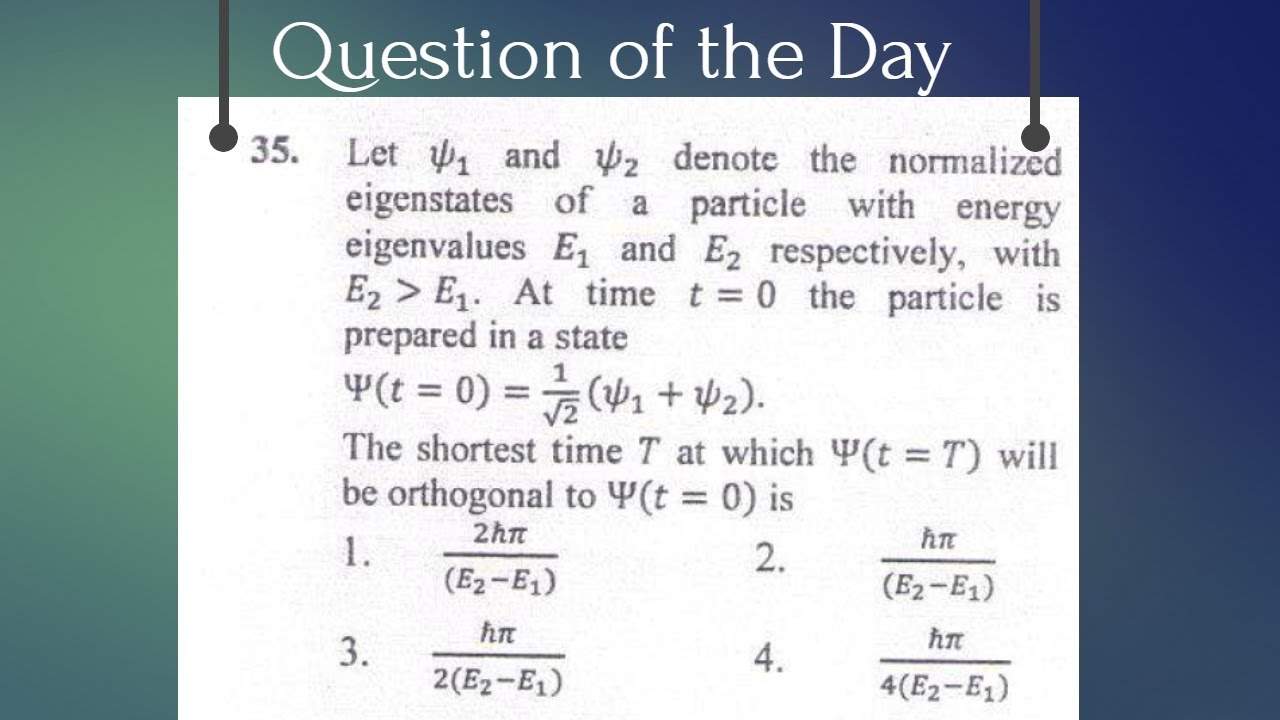 Problem on quantum mechanics net 2017 2014 2011 qod 2 online