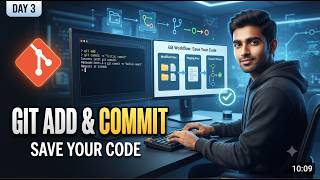 Git Add & Git Commit Explained | Day 3 Adding and Committing Files in Git | Git & GitHub Course 2026