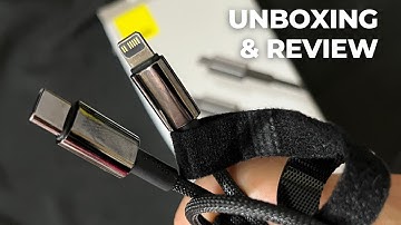 Baseus Tungsten Gold Fast Charging Type-C to Lightning 20W Cable Unboxing & Review!