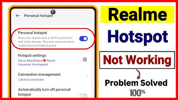 Realme Hotspot Not Working Problem !! Realme Hotspot Problem !! Hotspot Working Problem Solved 100%