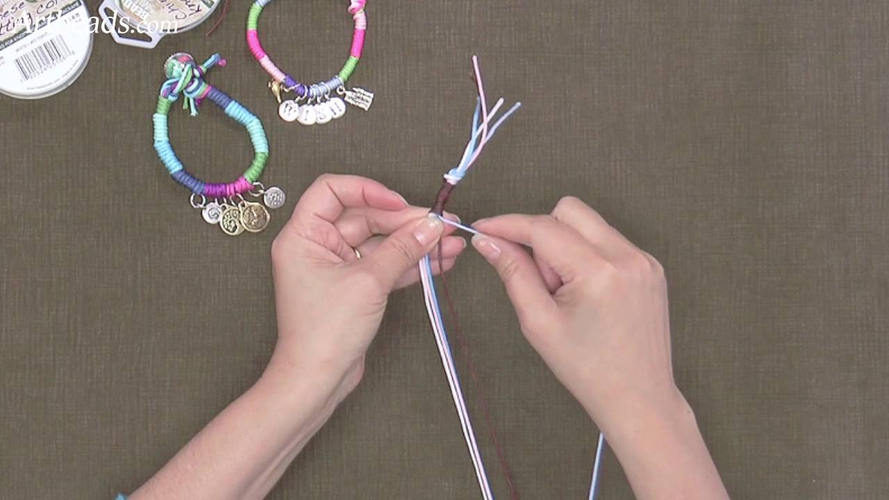 Artbeads Quick Tutorial Thread Wrapping with Multiple Cords with Cynthia Kimura YouTube