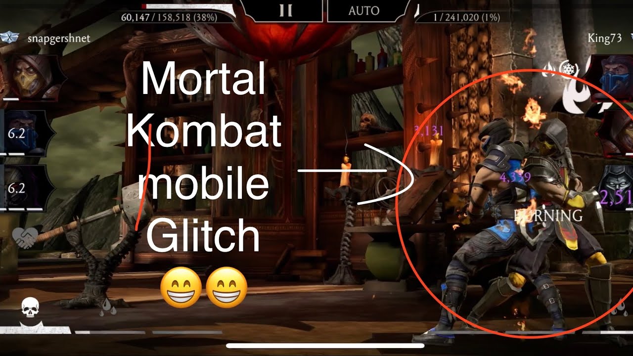 Mortal kombat mobile glitch 😁