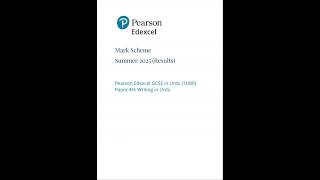 2025 Pearson EDEXCEL GCSE Urdu Mark Scheme Paper 4 1ur0 4h Writing In Urdu Higher Tier