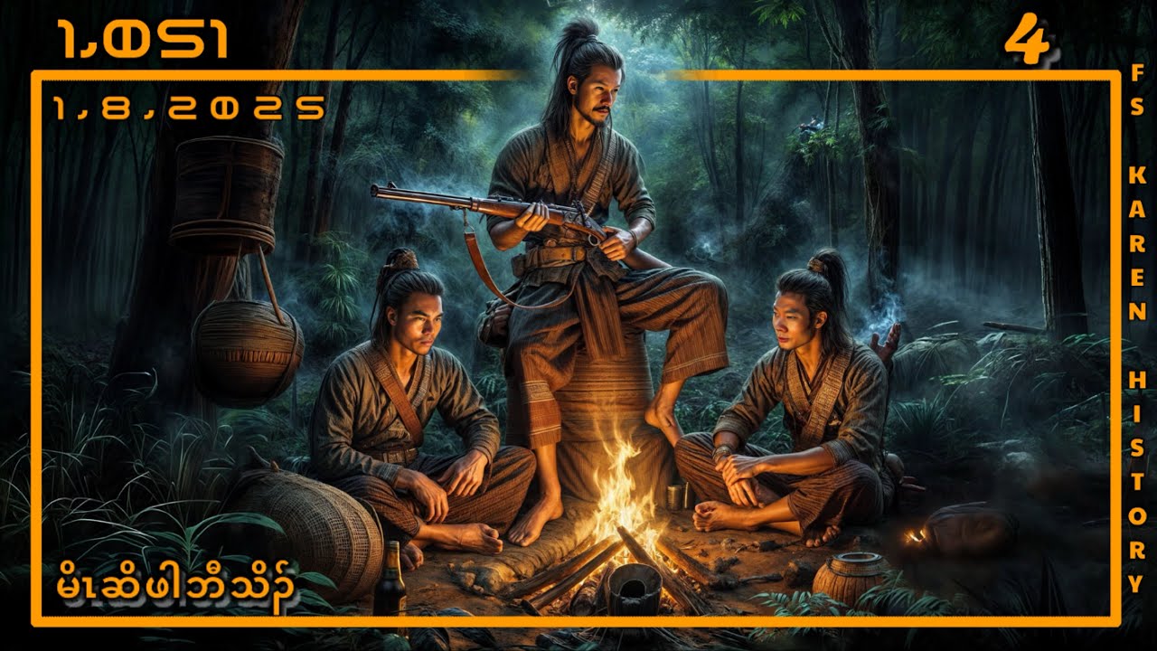 🔴 No. 1,051 Karen Hunter Pah Tiger ( မိၤဆိဖါဘီသိၣ် )Part - 4 🔴1 , 8 ,2025  #fskarenhistory