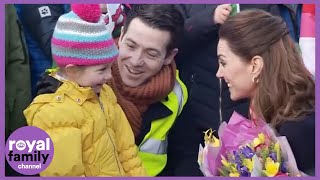 Duke and Duchess of Cambridge Greeted by Hundreds Upon Visit to RNLI Station