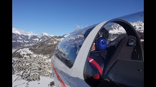 Swiss Alps Gliding: Slope Soaring in Winter w/ DG-500M