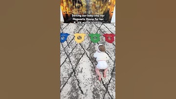 9 and 3/4 month sorting ceremony 🧙‍♀️#harrypotter #sortinghat