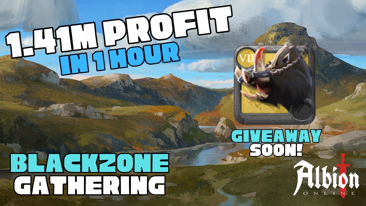 Black Zone Gathering 1.41m in 1hr Albion Online YouTube