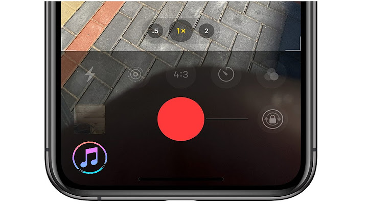 How to keep playing music while recording video on iphone