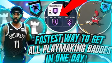 *NEW* FASTEST WAY HOW TO GET PLAYMAKING BADGES IN NBA 2K20! GET EVERY PLAYMAKING BADGE HOF IN 1 DAY!