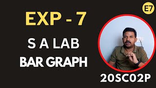 Exp 7 - Plot Bar Graph MS Excel  - S A Lab - 20SC02P
