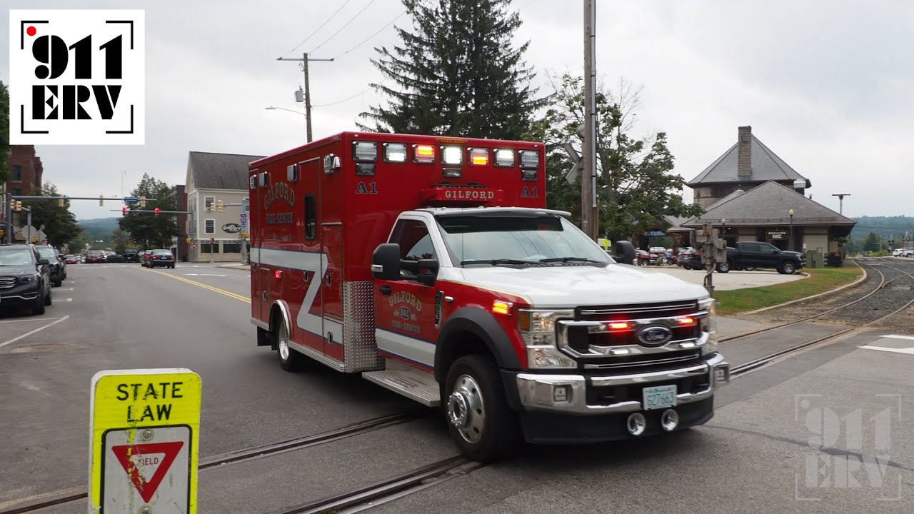 Gilford Fire Responding Ambulance 1 YouTube