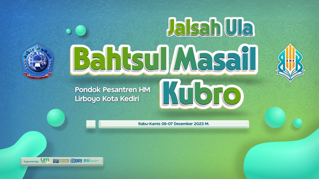 🔴 LIVE - JALSAH ULA BAHTSUL MASAIL KUBRO | PONDOK PESANTREN HM LIRBOYO
