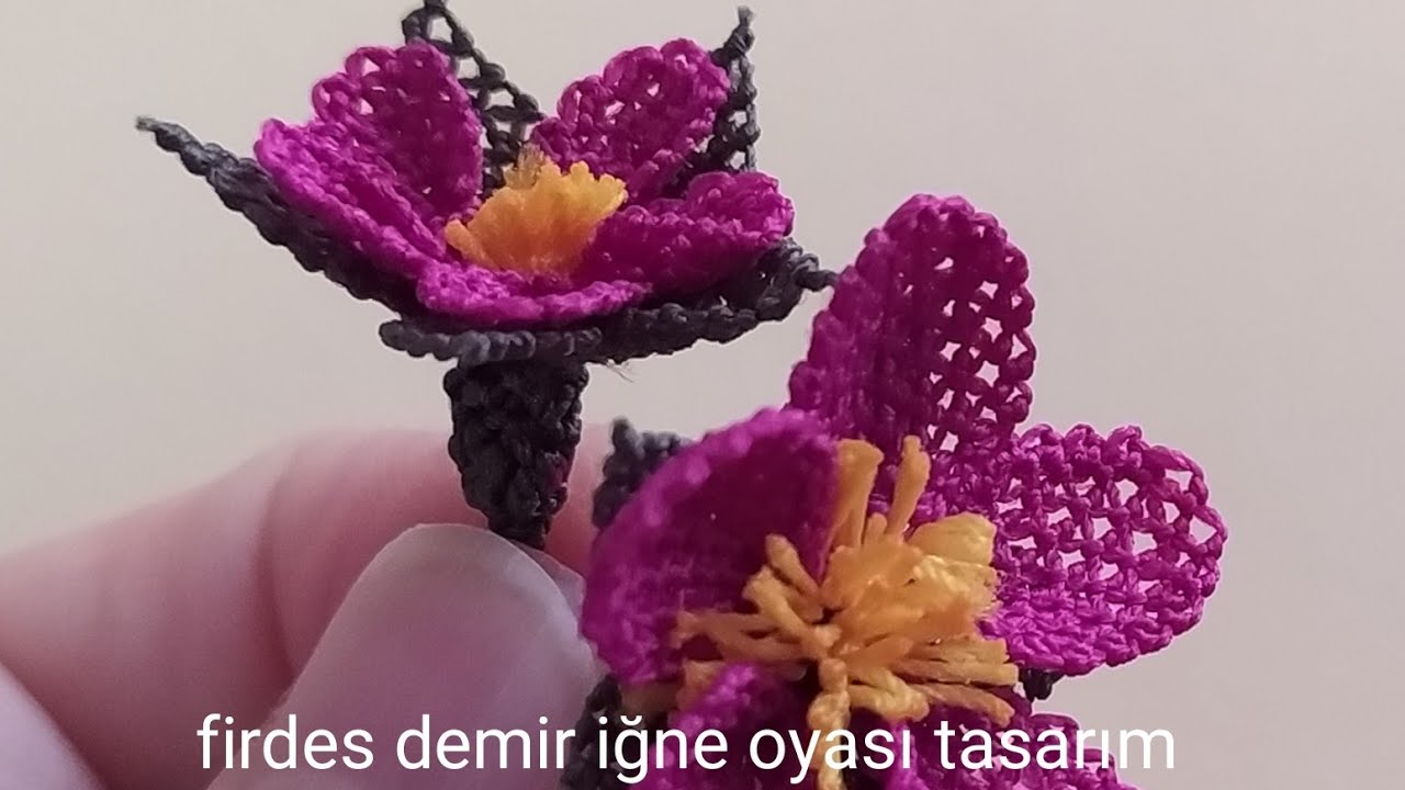 819- sonbahar modası mini minicik iğne oyası kır çiçeği  modeli anlatımlı yapılışı