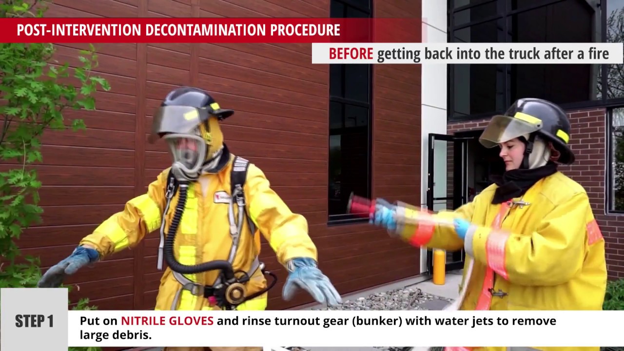Decontaminate your firefighter's equipment