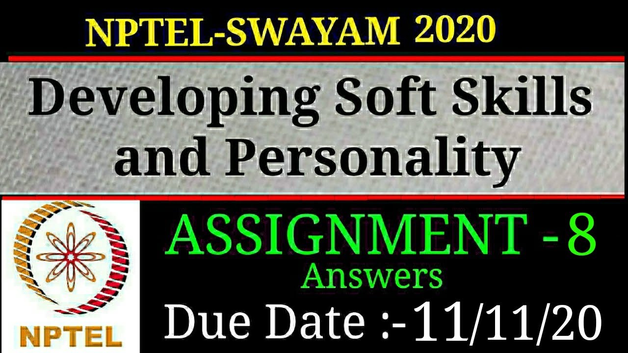 soft skills assignment 8 answers