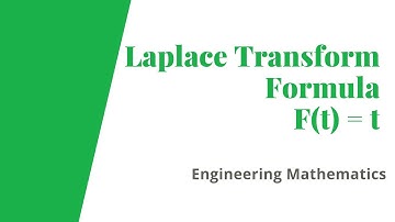 Laplace Transform Formula  when F(t)= t || Bangla