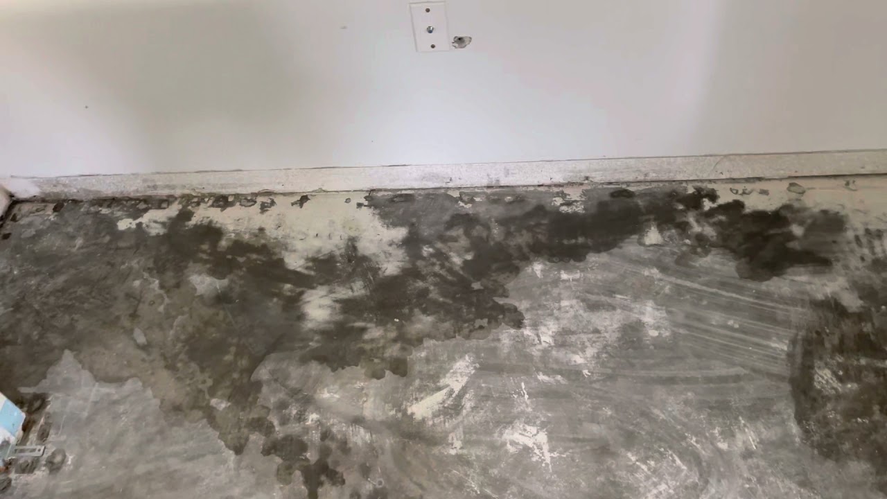 How to clean joint compound off concrete floor with ease - YouTube