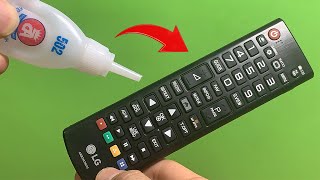 Just insert Super Glue on your TV remote and fix all the controls! How to fix TV remote