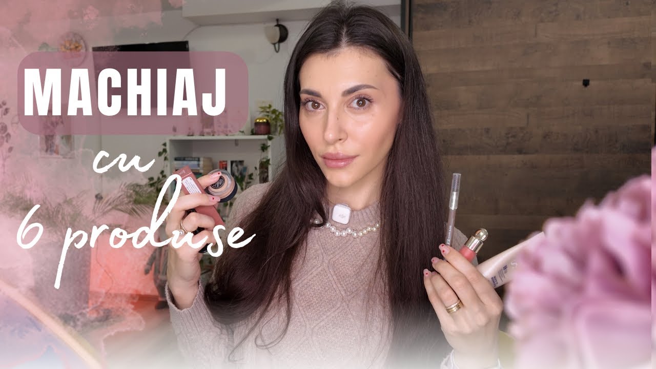 Machiaj luminos cu DOAR 6 PRODUSE | Potrivit si pentru ten matur ✨