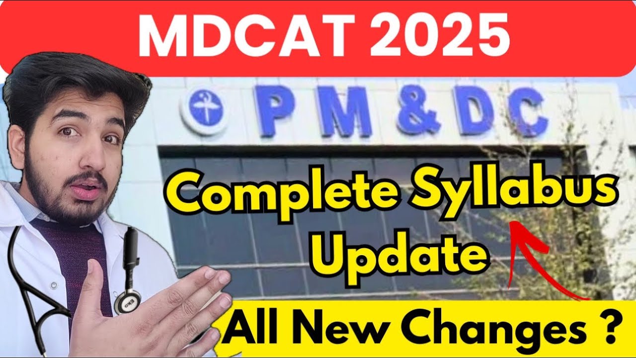 MDCAT 2025 PMDC complete Syllabus Updates - YouTube
