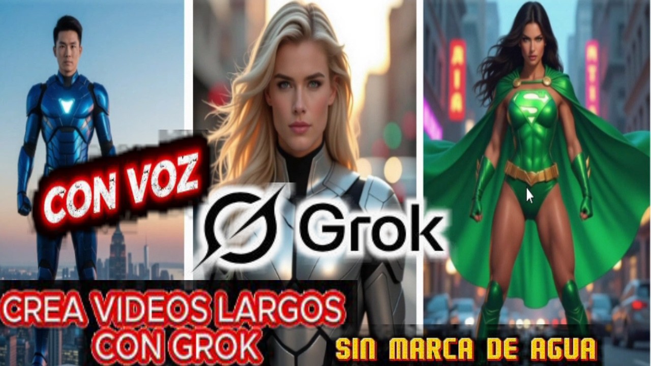 CREA VIDEOS LARGOS (GRATIS) CON IA, GROK IMAGINE (TUTORIAL) - YouTube