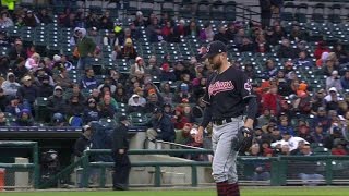 CLE@DET: Kluber strikes out Upton in the 1st
