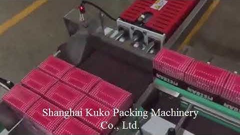 carton machine with tea boxes shrink packaging machine, shrink wrapper, shrink bundler line