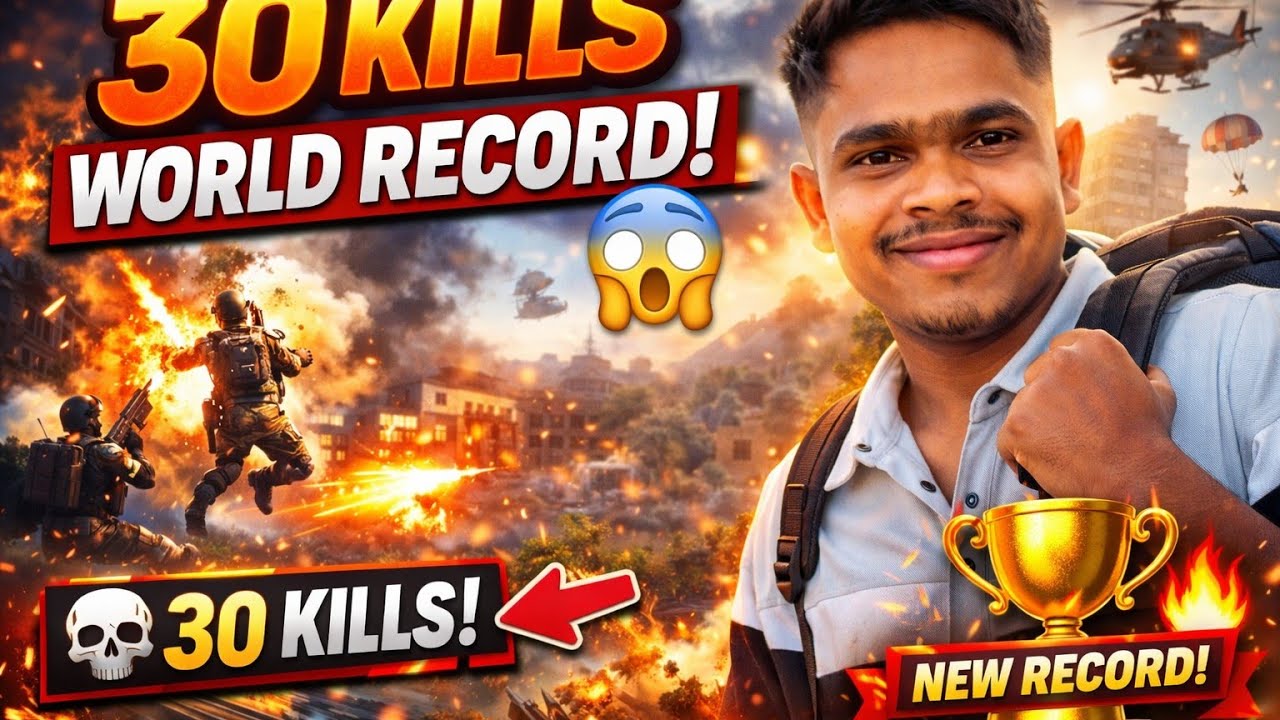 30 Kills World Record Gameplay 😱🔥 | Unbelievable Match!