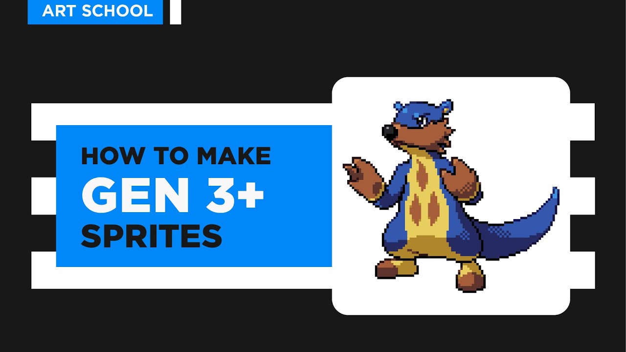 How To Make A Gen 3 4 Or 5 Pokémon Sprite - Youtube
