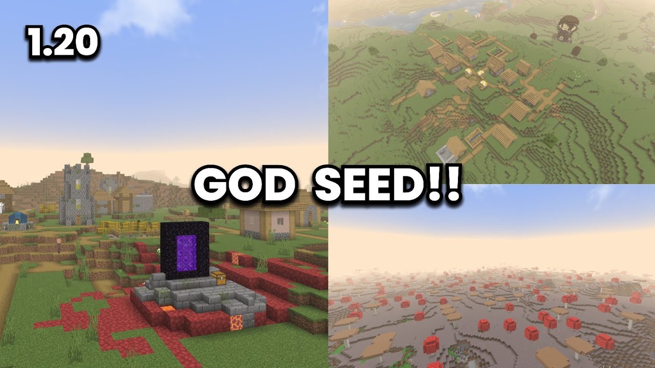 GOD SEED for Minecraft Bedrock 1.20 | Bedrock & Pocket Edition Seeds ...
