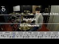 터치드(TOUCHED) - Highlight Drum Cover,Drum Sheet,Score,Tutorial.Lesson