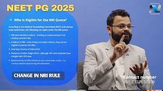 NEET PG 2025 NRI Quota Admission -Change in Rules & Valid NRI Relatives