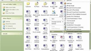 Windows XP Tutorial Creating a New Folder Microsoft Training Lesson 6.6