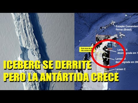 ANTÁRTIDA: COLOSAL ICEBERG del tamaño de Palestina SE DERRITE pero la Antártida crece
