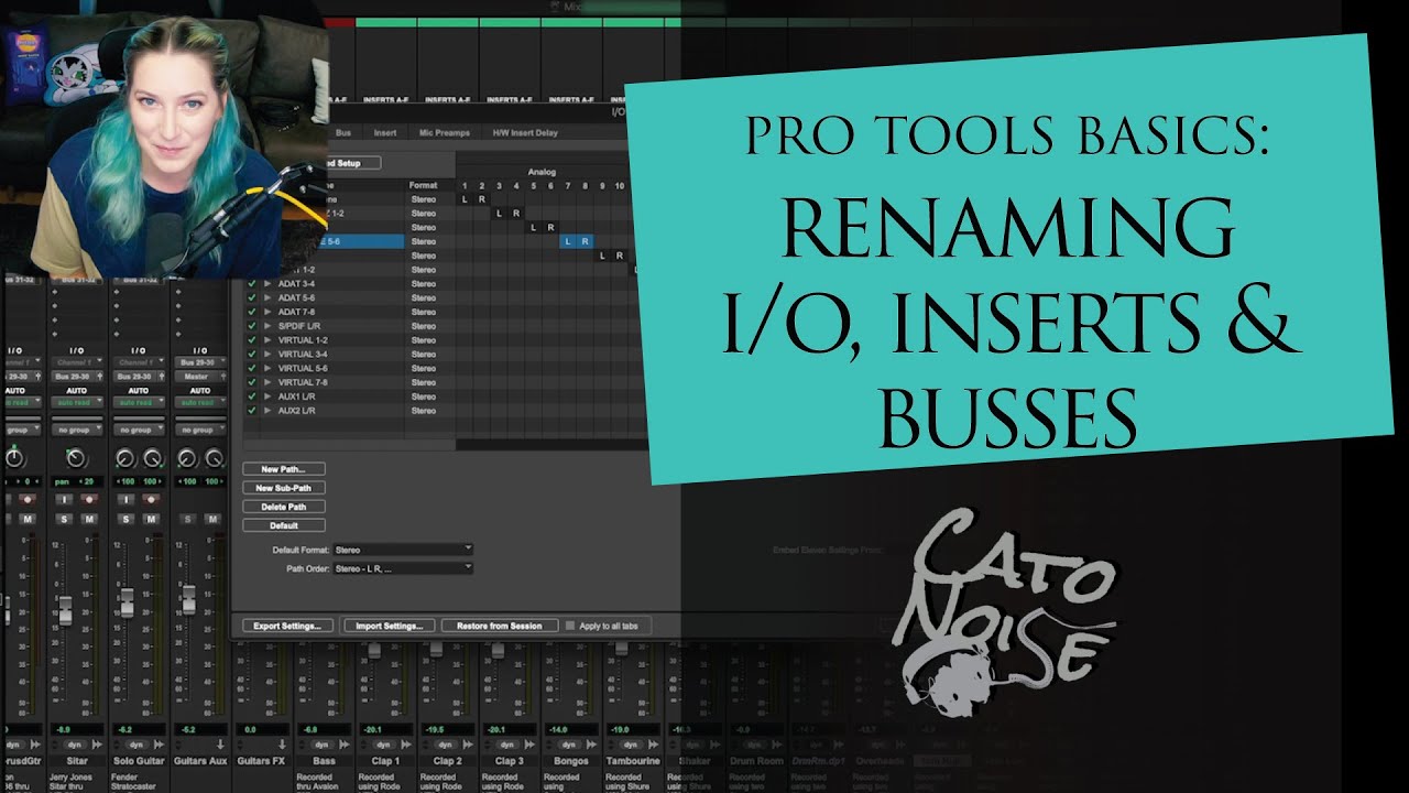 Pro Tools Basics: How to rename your Inputs/Outputs, Busses, and ...