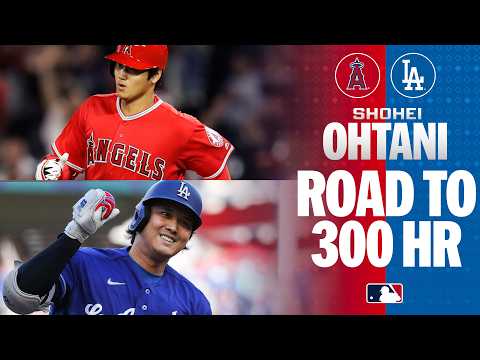 Shohei Ohtani's road to 300 career HR 🤩 (From his 1st in Anaheim to his 1st as a Dodger and more!)