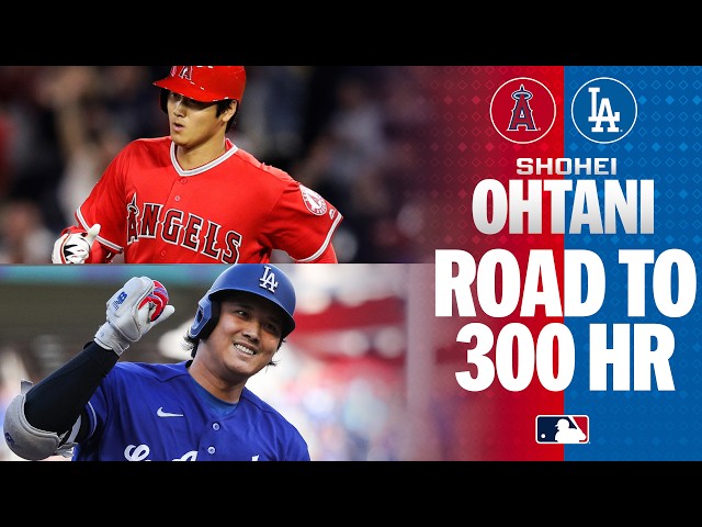 Shohei Ohtani's road to 300 career HR 🤩 (From his 1st in Anaheim