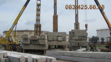 Ép cọc bê tông Nghệ An -  083.425.66.88 - Công ty Nam Đức