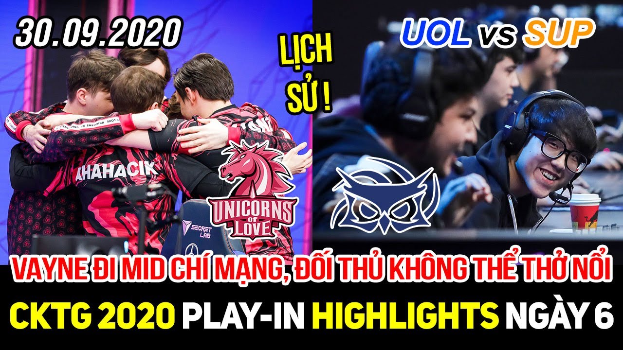 [CKTG 2020 Play-in] UOL vs SUP Game 3 Highlights | Vayne đi Mid chí mạng, combat cho không thở nổi
