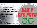 Find element occuring once when all other are present thrice | Bit Manipulation | gfg | GFG POTD