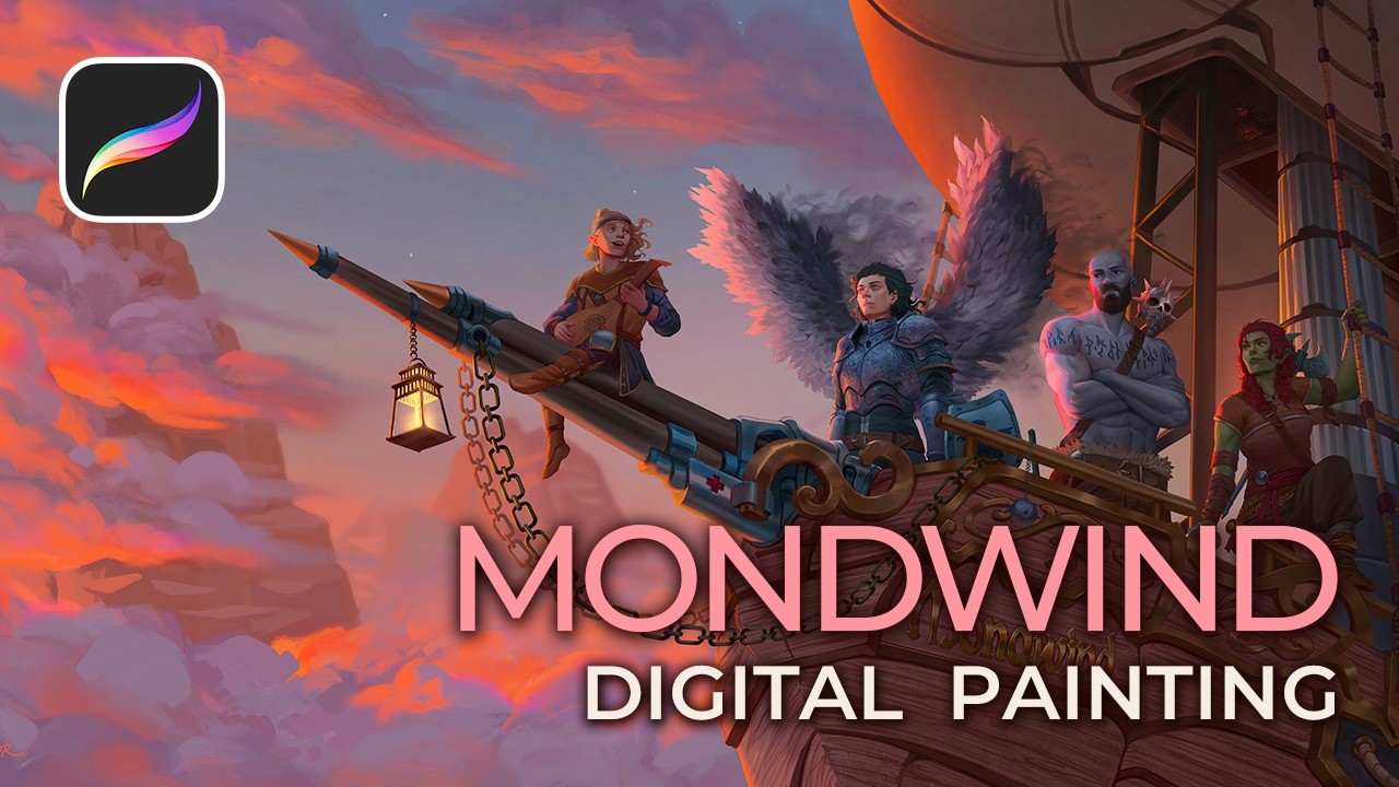 "Mondwind" - Digital Painting