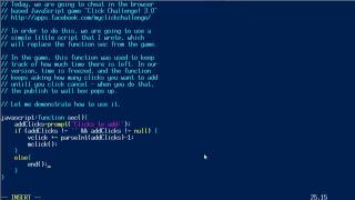 Click Challenge! 3.0 cheating script - freezes time and promts for how many clicks