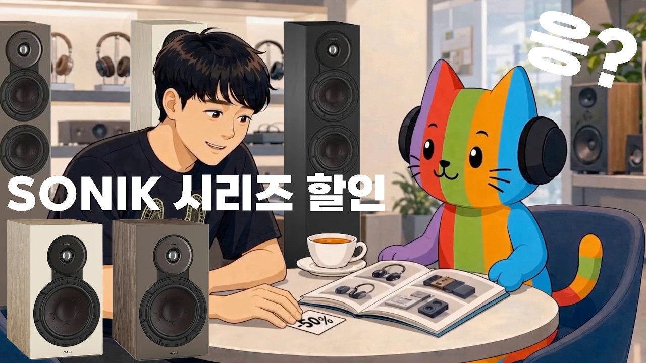 사운드캣 홍대점 가서 DALI 신작 스피커 SONIK 시리즈 역대급 미친 할인 뜯어냄 | SONIK 1, SONIK 3, SONIK 5