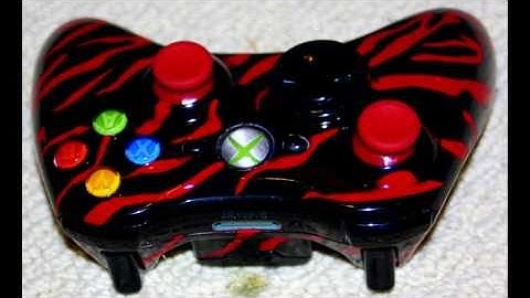 Custom Painted Red Tiger XBOX 360 Controller FOR SALE!