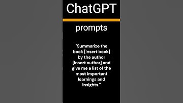 04 ChatGPT prompts, Get short and insight-packed book summaries.